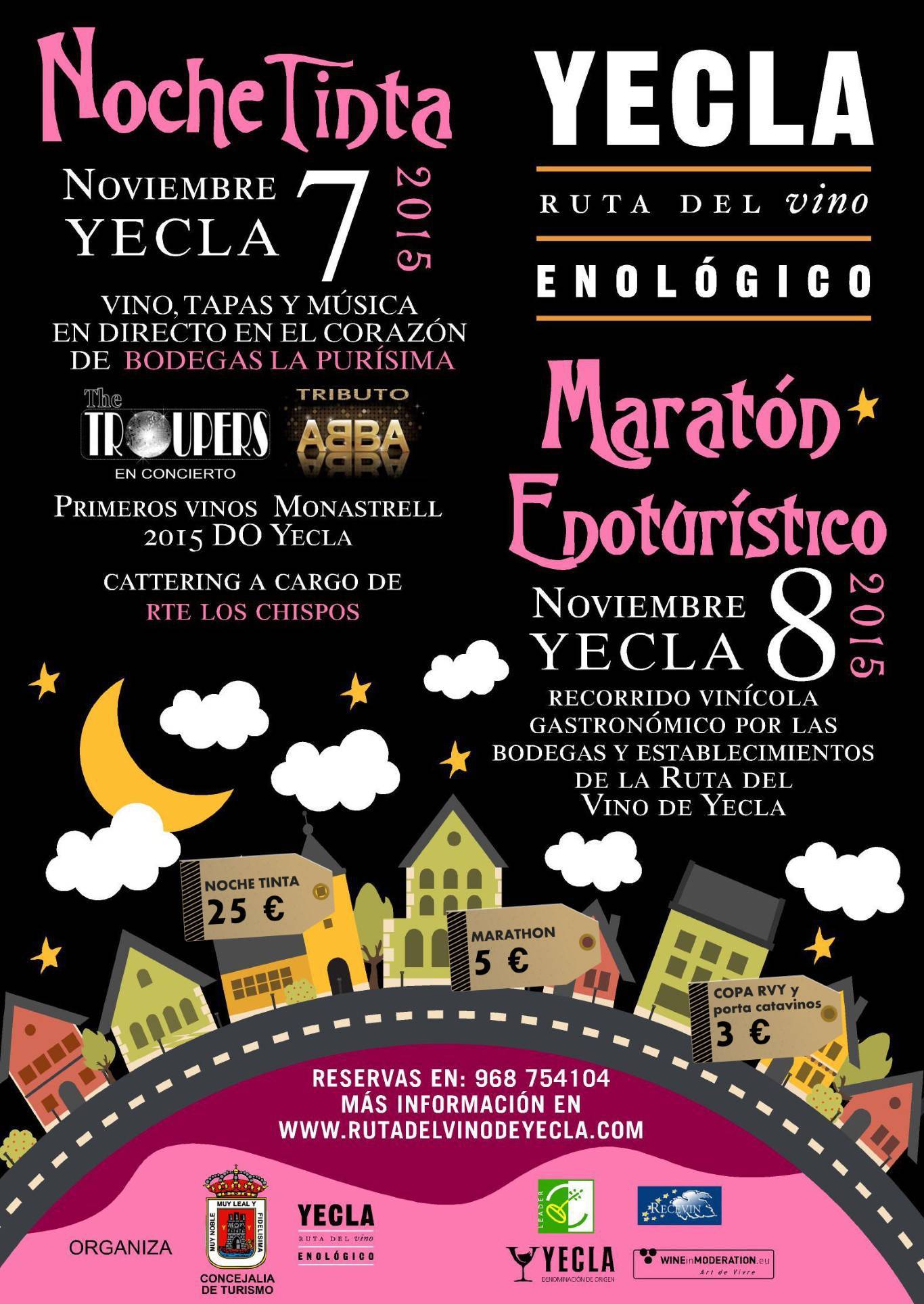 cartel Noche Tinta y Día Enoturismo 2014