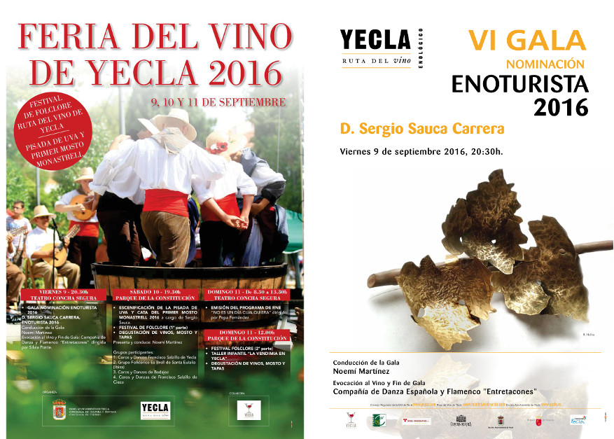 Del 9 al 11 de Septiembre “Feria del Vino de Yecla”…