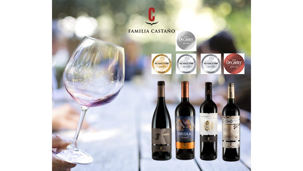 Cuatro vinos de Castaño triunfan en dos prestigiosos premios internacionales de vino