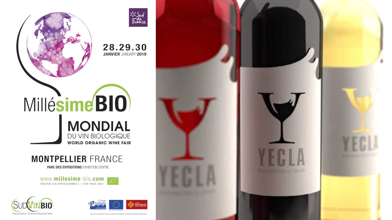 Los vinos ecológicos de seis bodegas de la DOP Yecla participan en Millessime Bio 2019 del 28 al 30 de enero