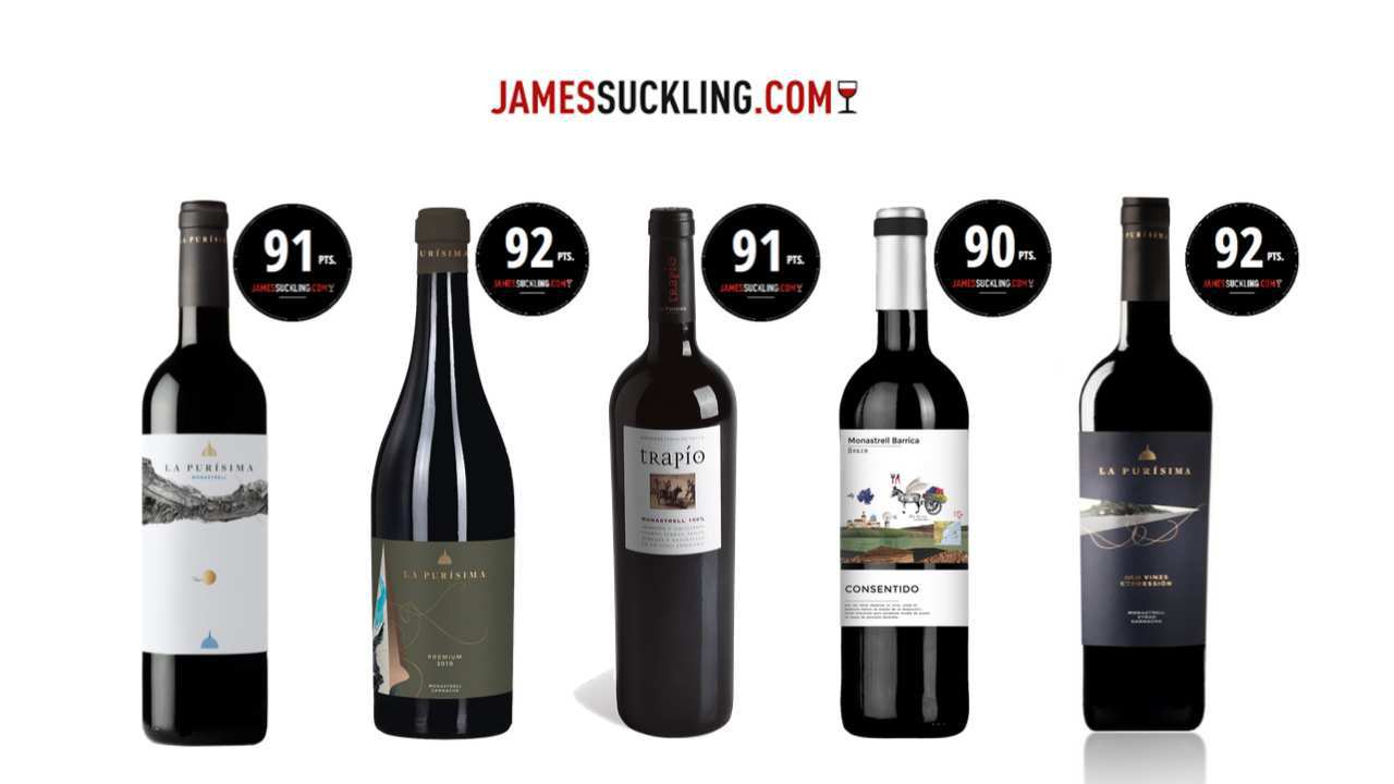 James Suckling da máxima puntuacion a 5 vinos de Bodegas la Purísima