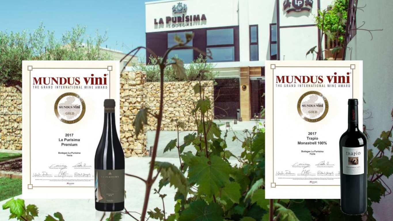 Mundus Vini 2020 otorga dos medallas de oro a los vinos de Bodegas la Purísima