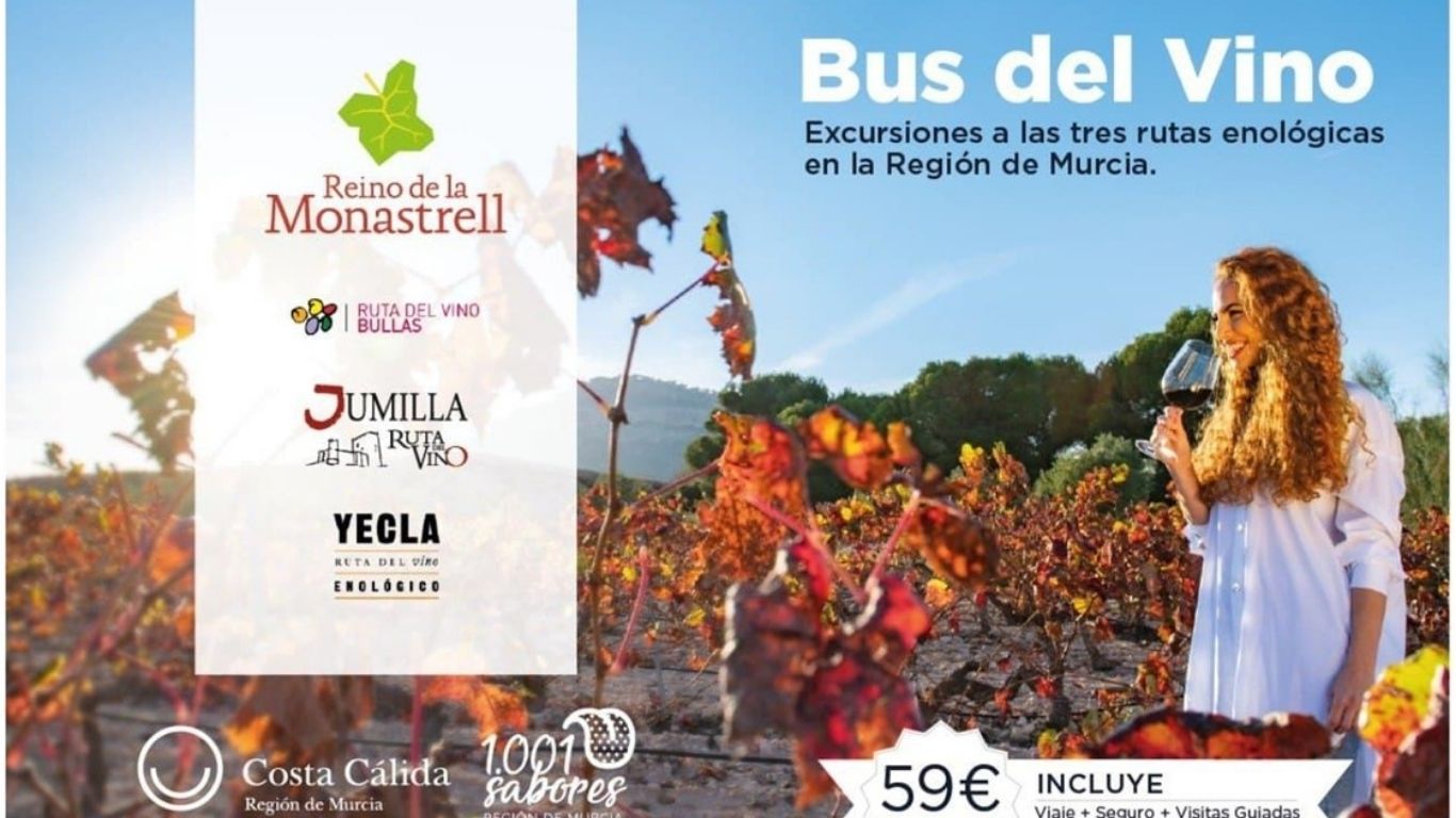 Vuelve el bus del vino en el 2022 a Yecla
