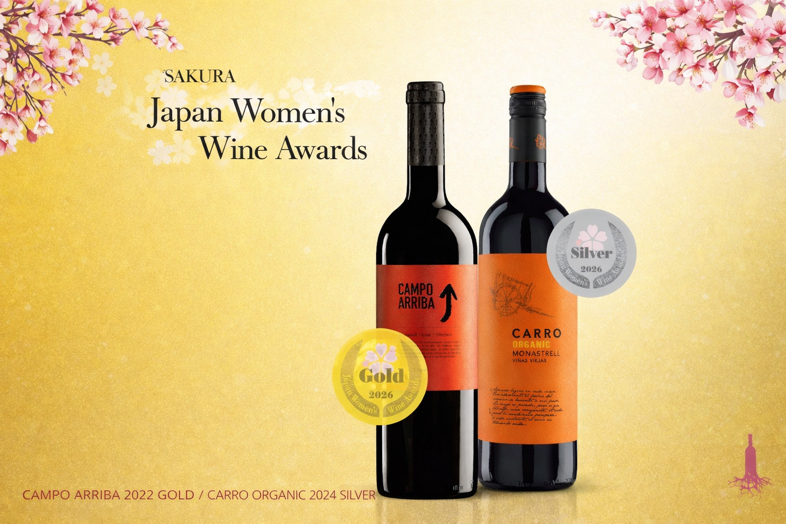 Dos vinos premiados en Sakura Japan Women’s Wine Awards 2026
